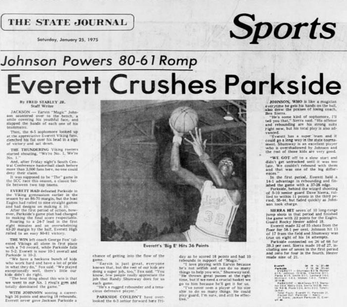 Fred Stabley Jr. gave Earvin Johnson his "Magic" nickname in high school.